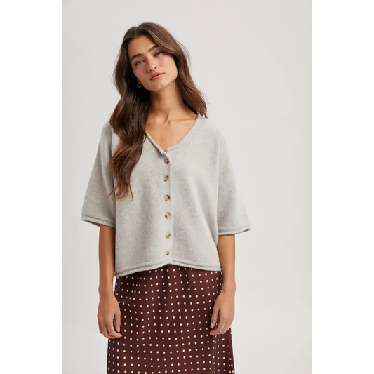 Soft Touch Button Up | Pebble