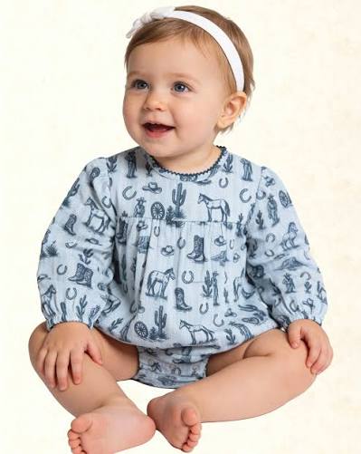 Western Toile Maeve Baby Bubble