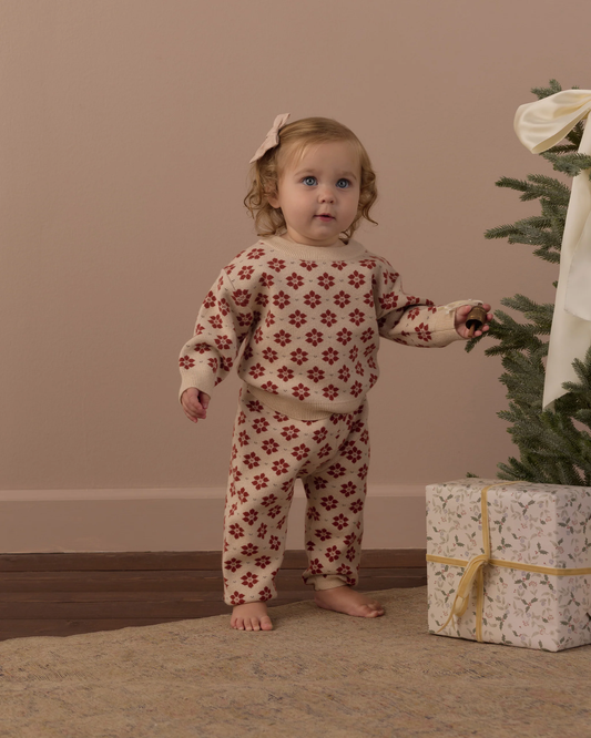 KNIT SET || POINSETTIA
