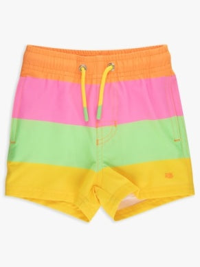 Performance Hybrid Swim Trunks | Neon Citrus Color Block