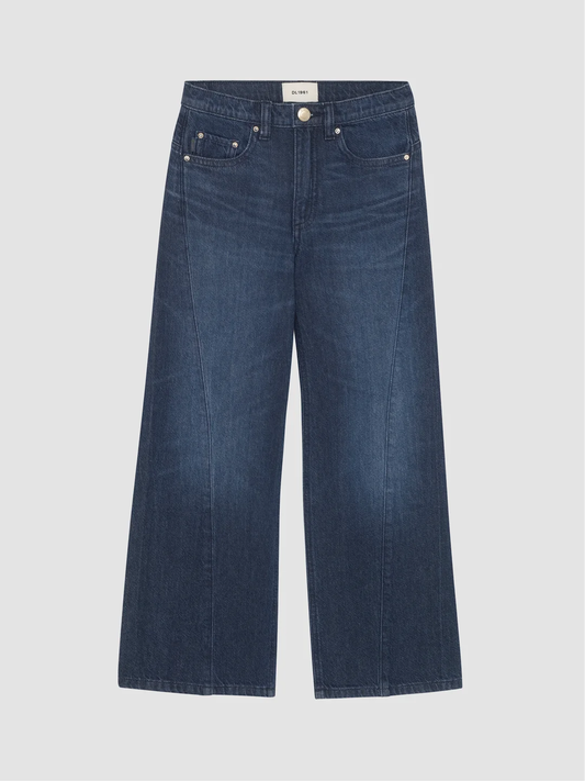 Frankie Wide Leg Jeans | Deep Water