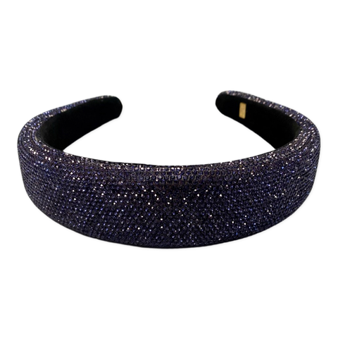 Fully Crystalized Headband | Navy