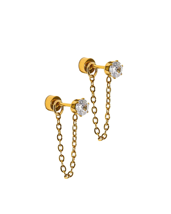 Screwback Stud Earrings | Indy Gold