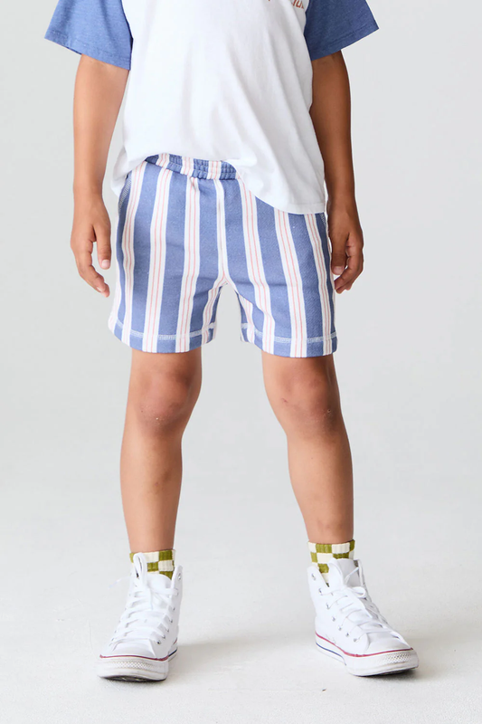 Cozy Patriotic Stripe Beach Shorts