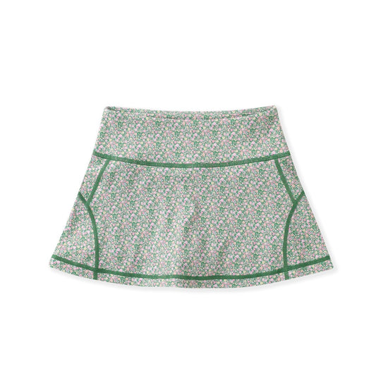 Olive Ditsy Floral Tennis Skirt