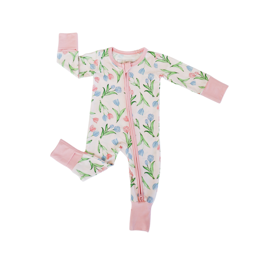 Zipper Romper | Tulips