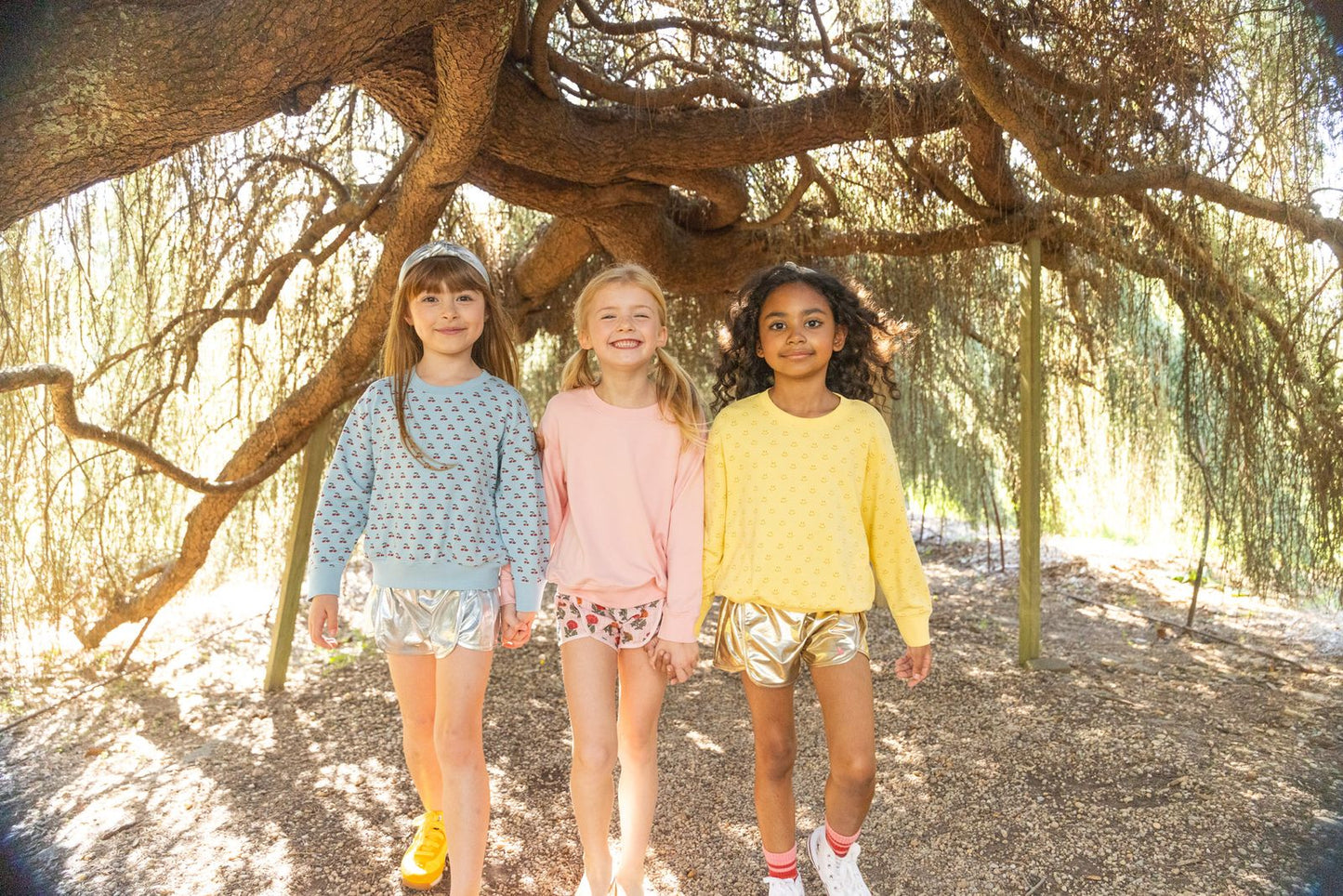 Girls Millie Metallic Short | Gold