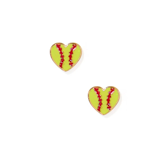 Screwback Stud Earrings | Softball