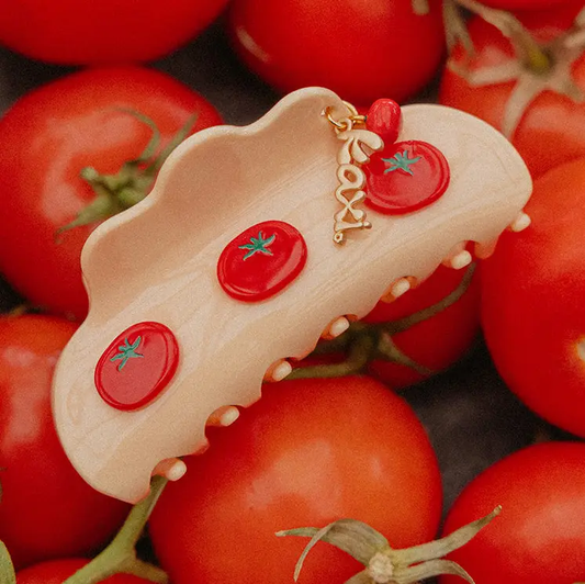 Tomato Charmed Claw Clip
