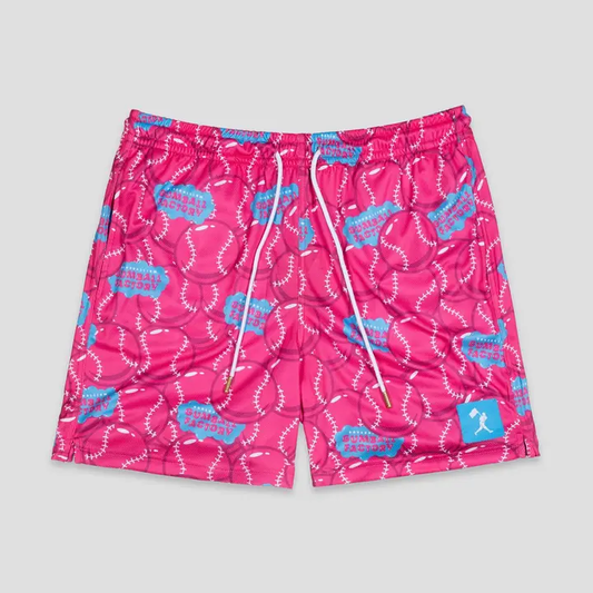 Gumball Factory Diamond Air Mesh Shorts | Pink