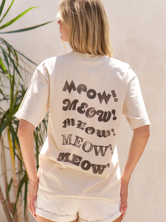 Two Cat Meow Graphic Tee