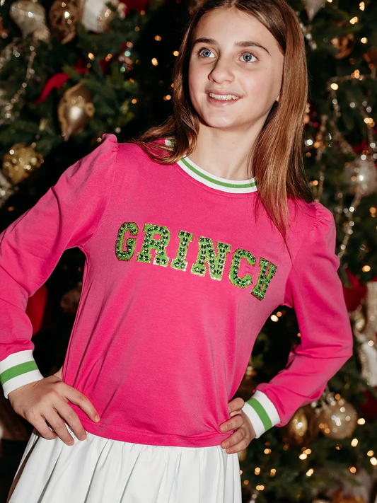 Puff Sleeve Patch Sweatshirt | Grinch