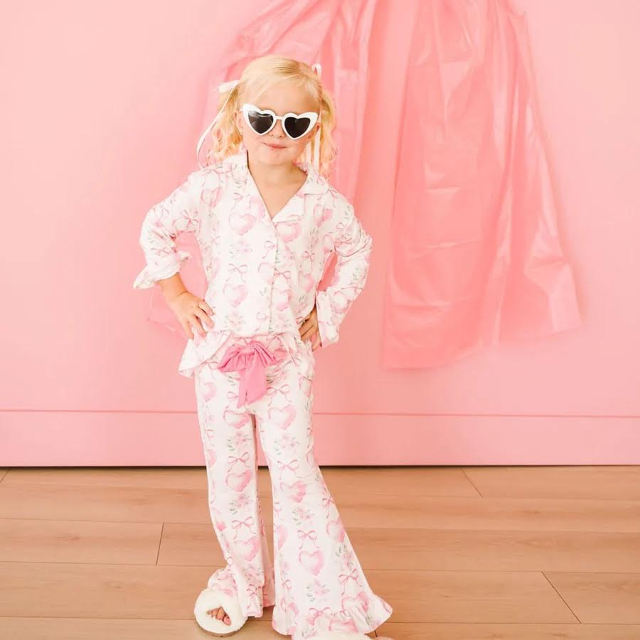 Heart Floral Trellis Valentine's Day Lounge Set