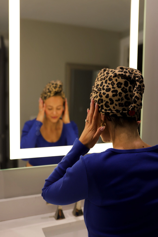 Towel Hair Wrap | Cheetah