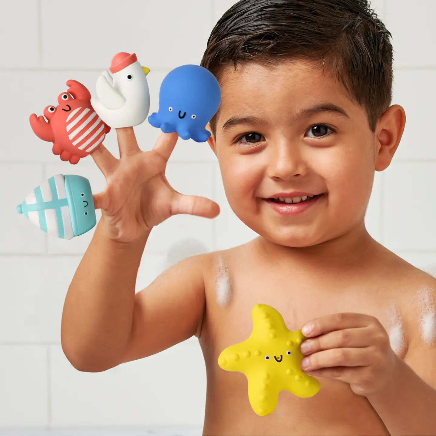 Nautical Itzy Bitzy Puppets™ - Bath + Storytelling Toys