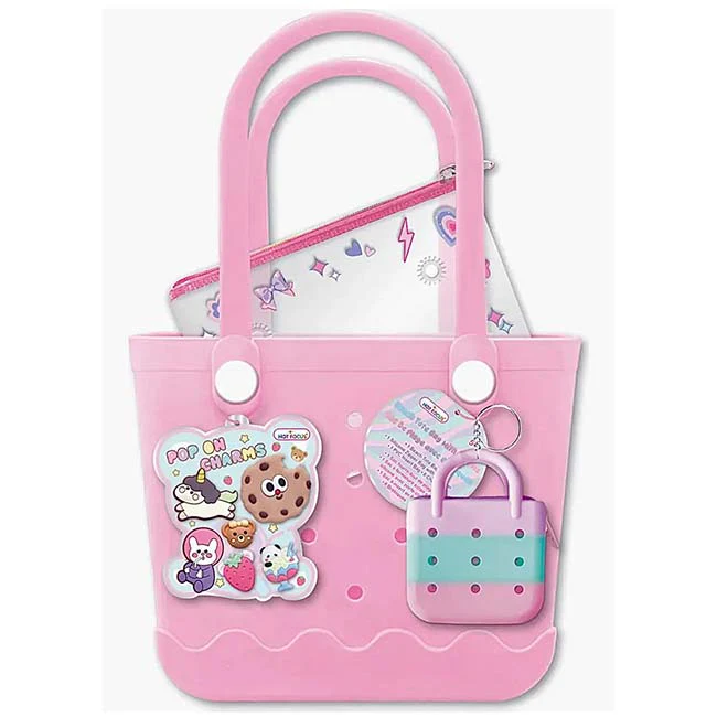 Beach Tote Bag with Charms, Critters