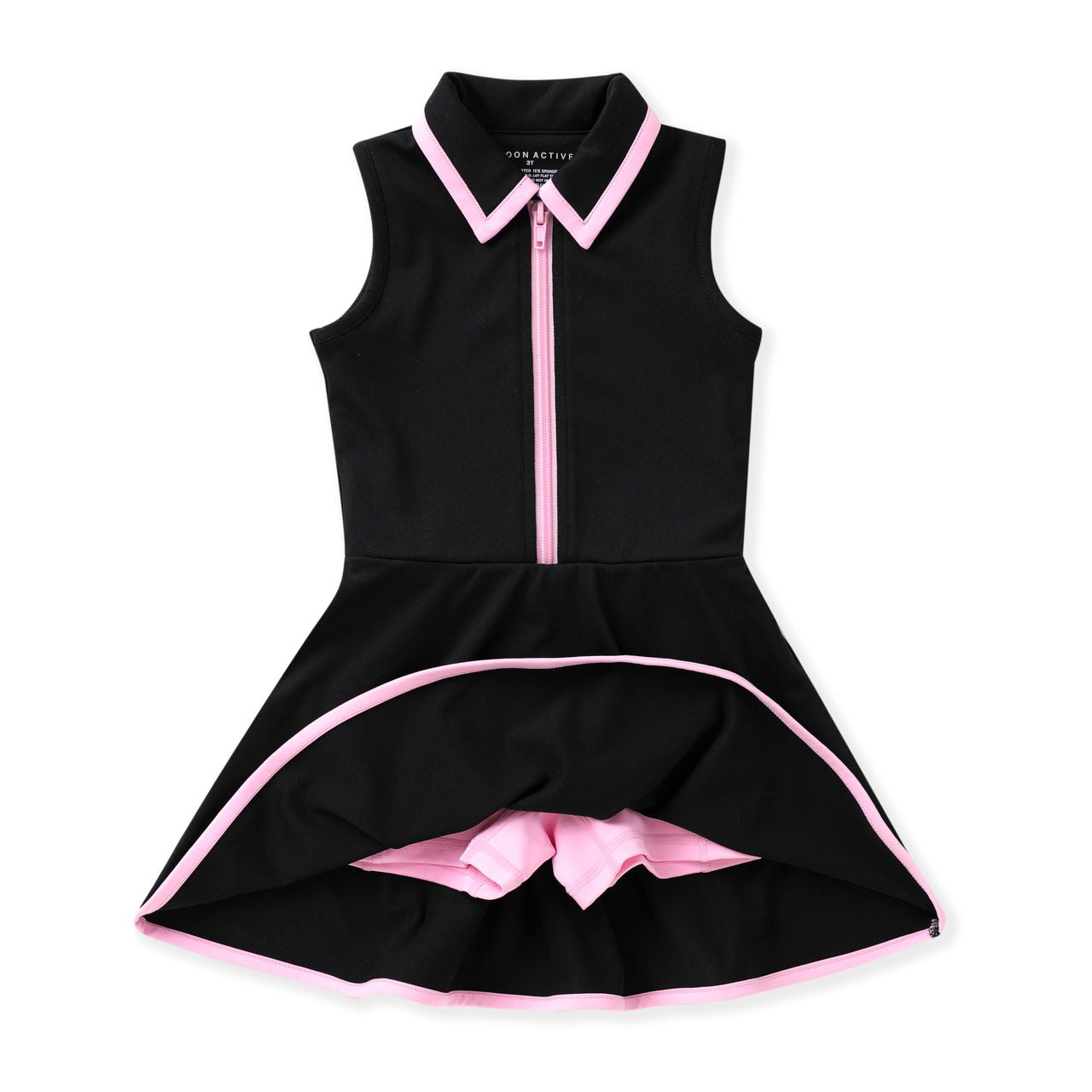 Courtside Black & Pink Tennis Dress