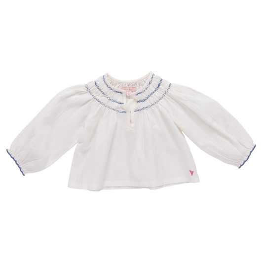 Girls Ava Top | Antique White