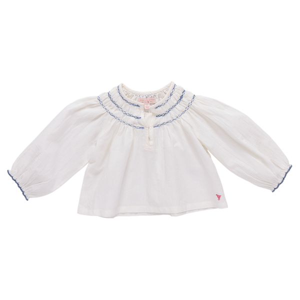 Girls Ava Top | Antique White