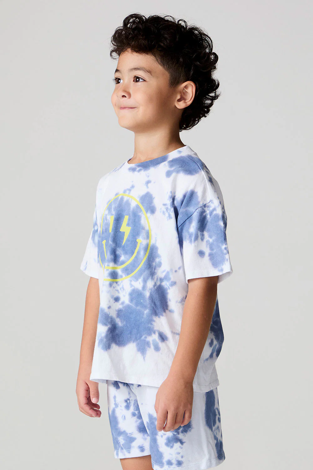 Boys Tye Dye Smiley Face Tee Shirt