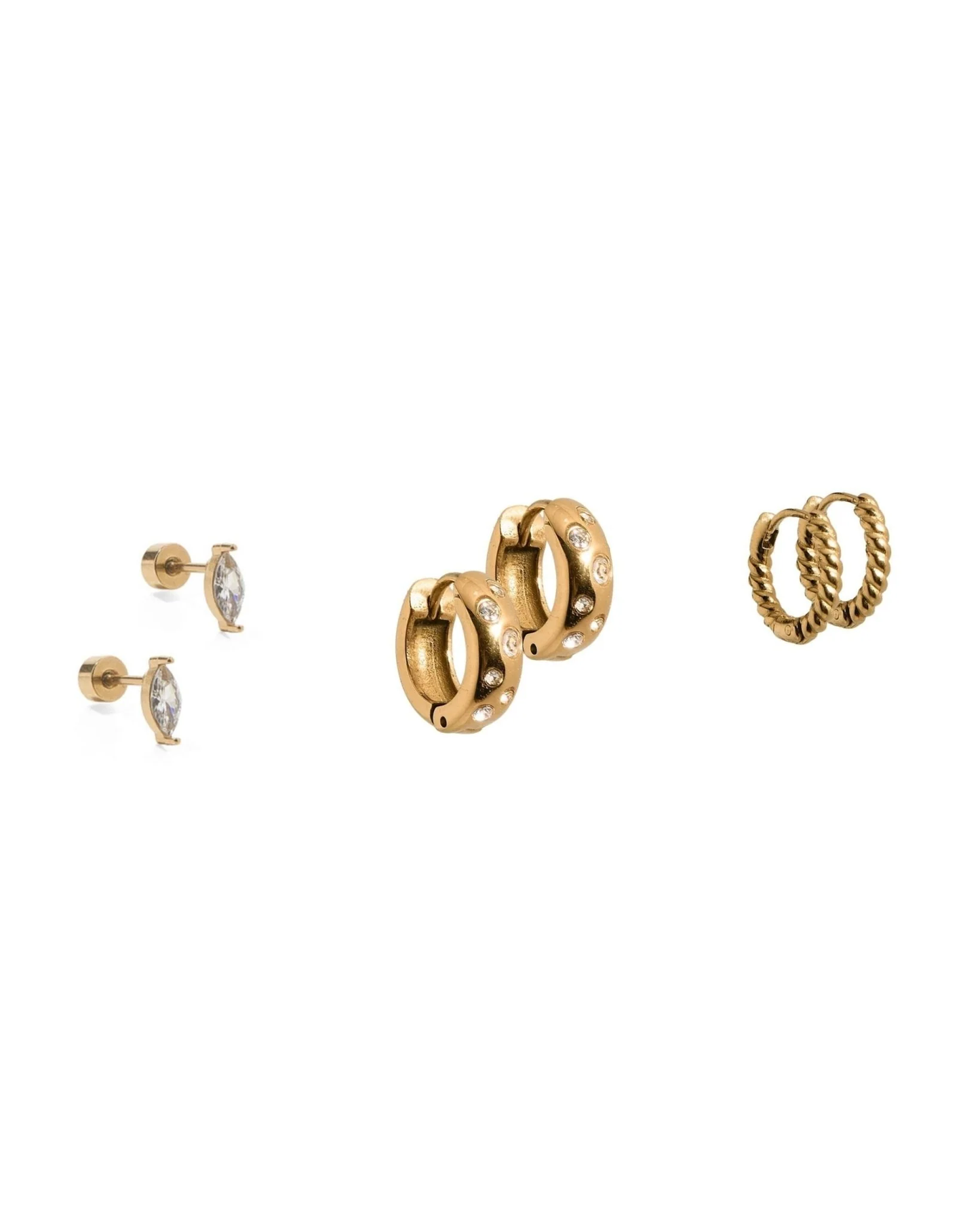 Huggie & Screwback Stud Set | Nashville