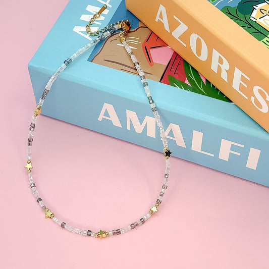 Born To Shine Necklaces| Light Grey