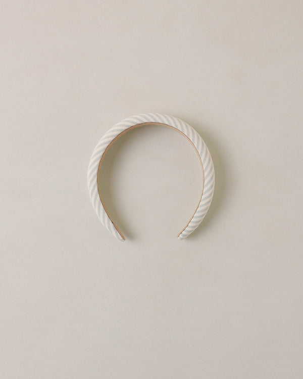 PADDED HEADBAND || SKY STRIPE SEERSUCKER