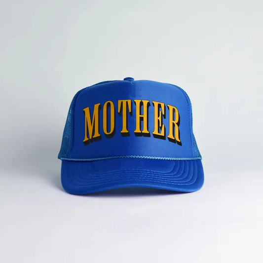 Retro Mother Trucker Hat | Royal Blue