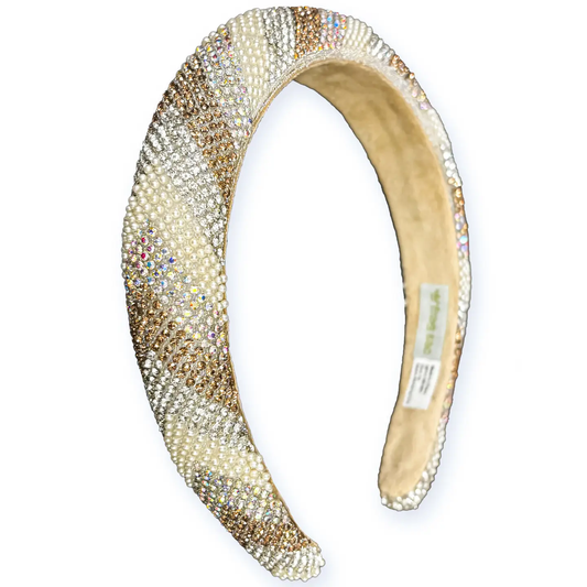 Rhinestone Headband | Padded Beaded Hair Band