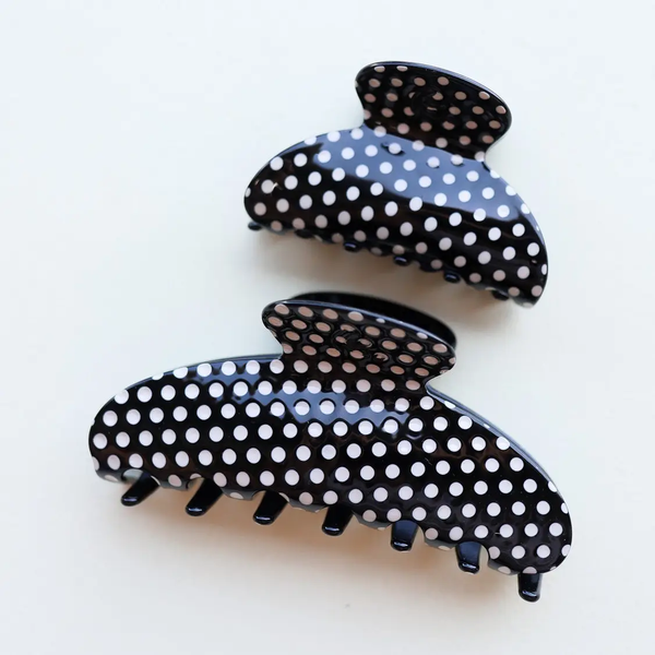 Black & White Polka Dot Claw | MIDI