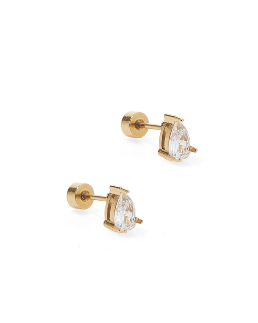 Screwback Stud Earrings| Paige Pear