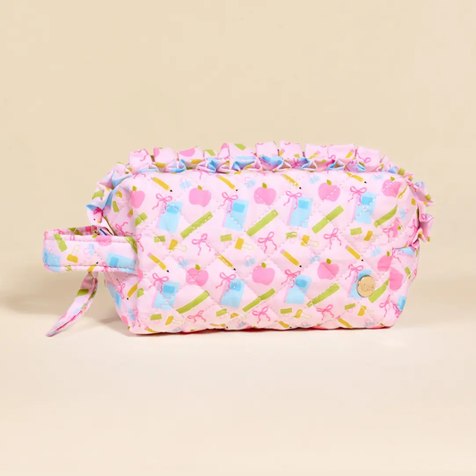 Essentials Quilted Cosmetic Pouch | School's in Session