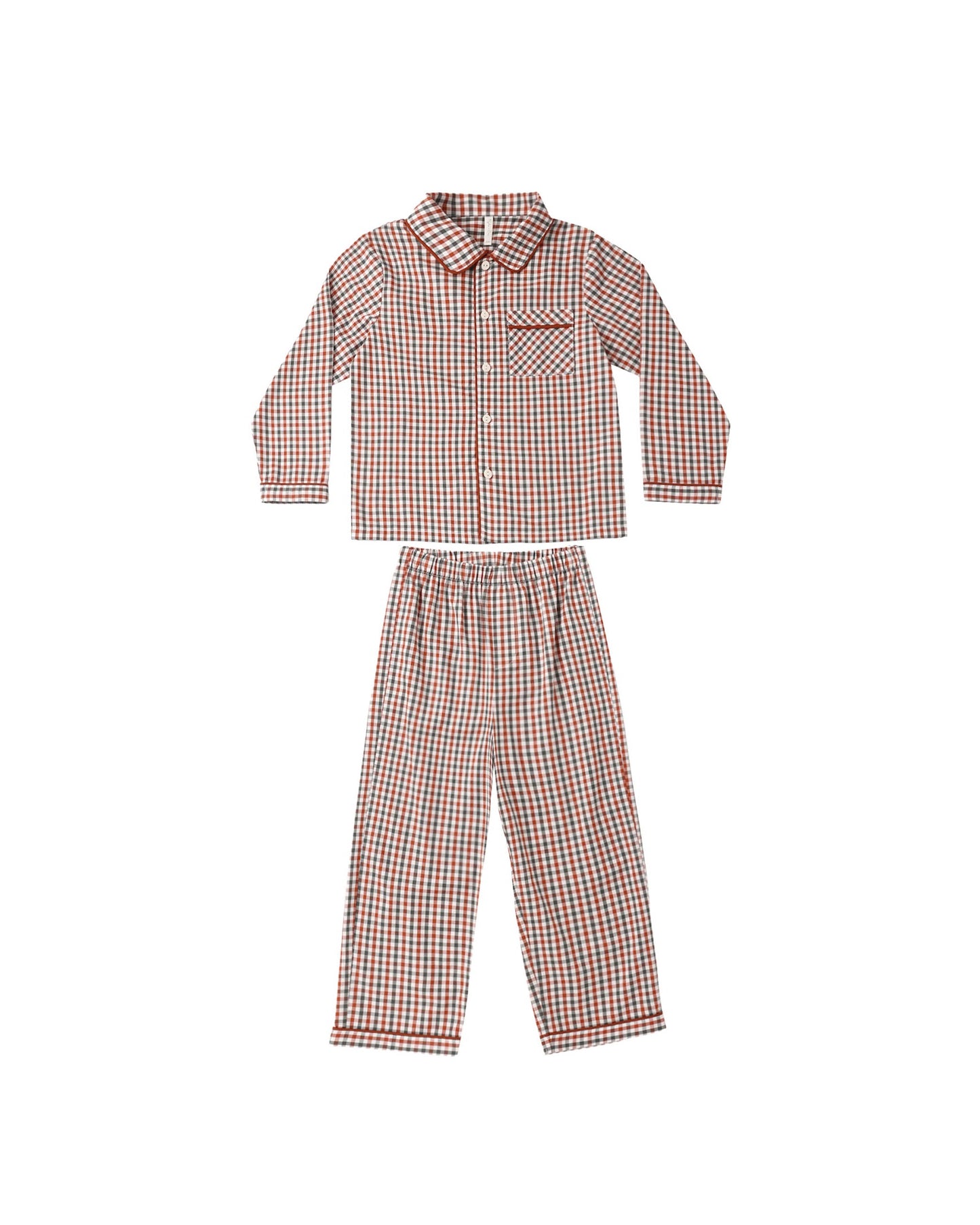 LONG SLEEVE PAJAMAS || HOLIDAY GINGHAM