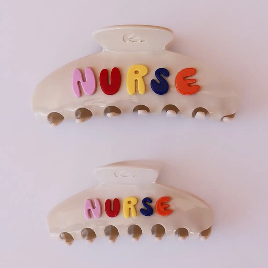 Nurse 3D Acetate Claw Clip | Midi