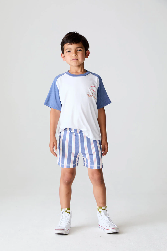 Cozy Patriotic Stripe Beach Shorts