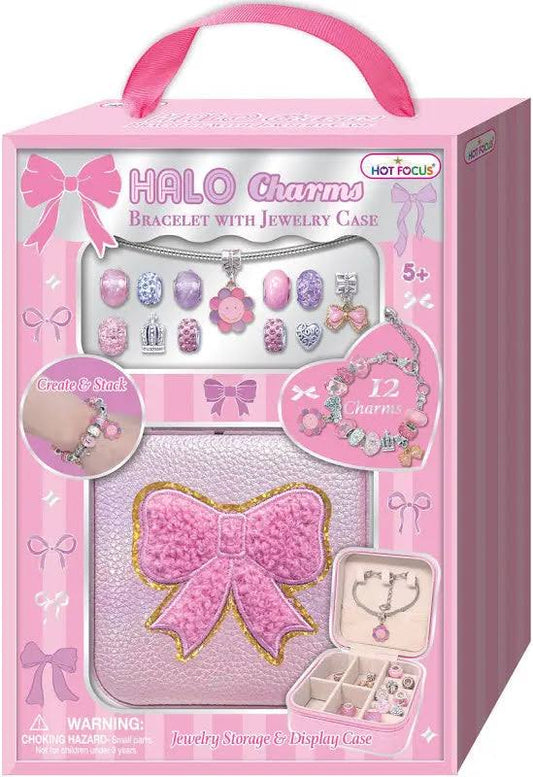 Halo Charms Bracelet and Jewelry Case , Bowtiful
