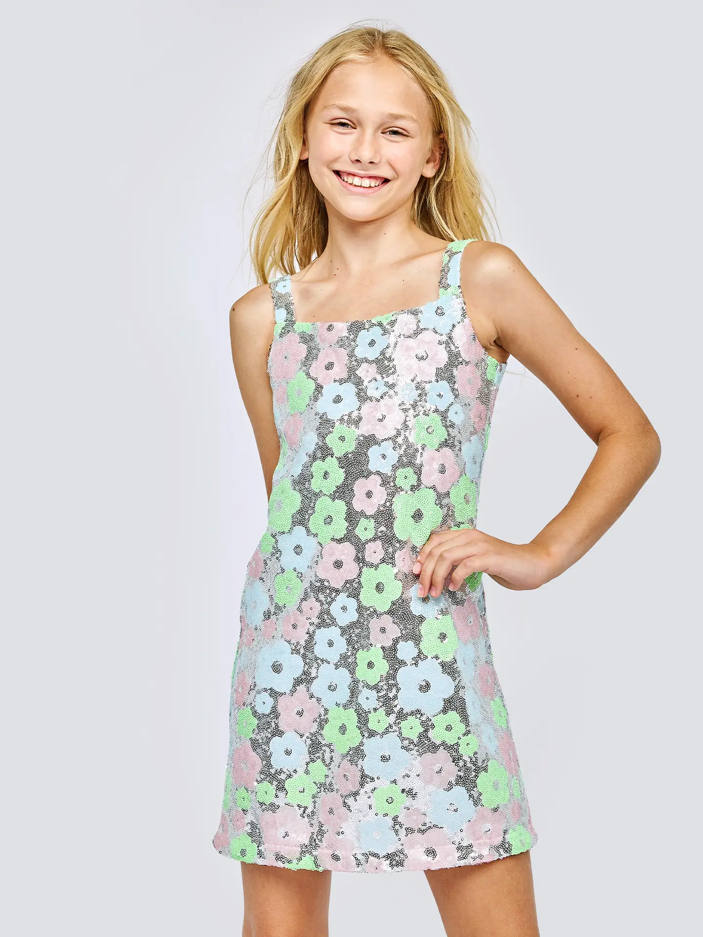 Flower Sequin dress