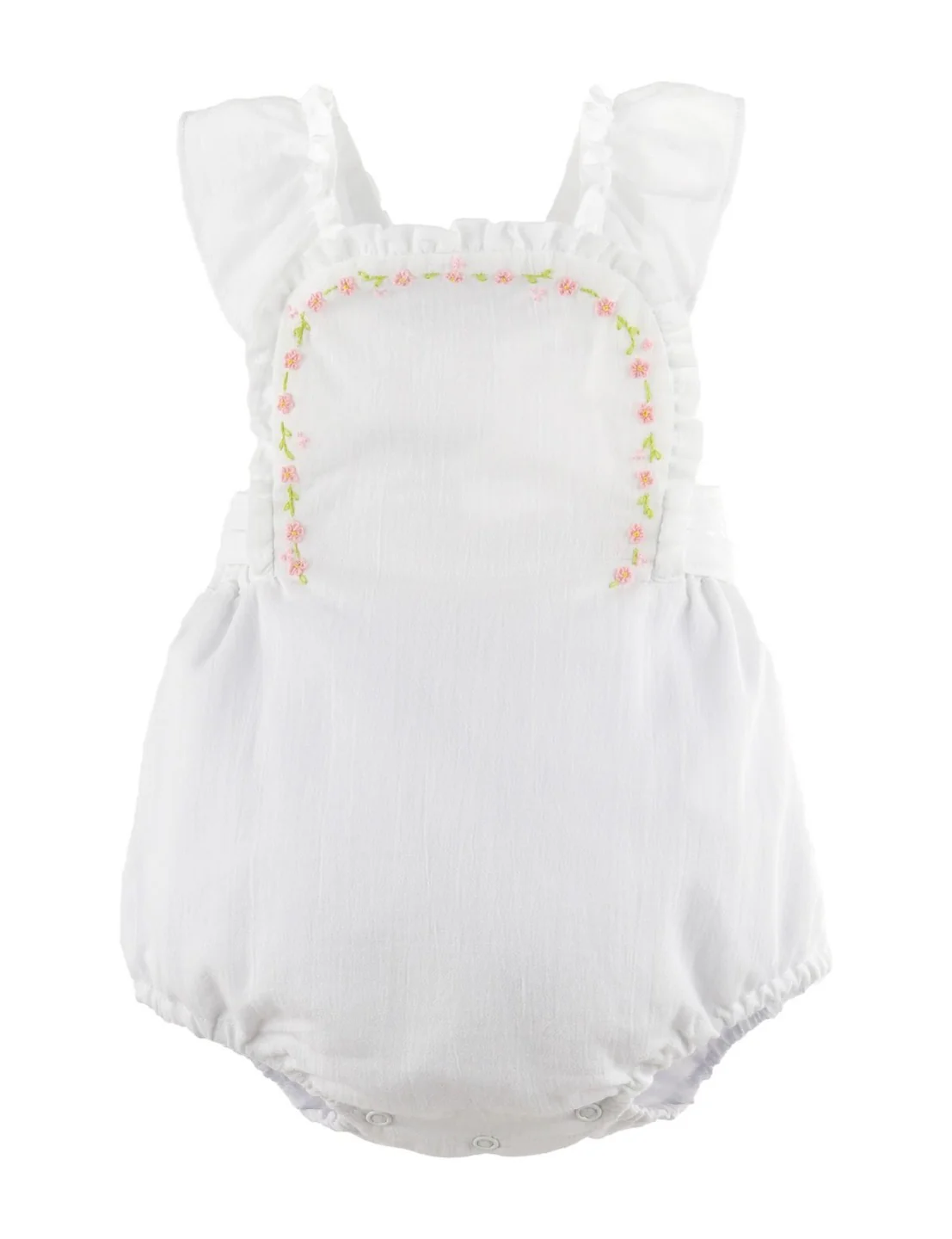 Daisy Chain Sunsuit | White