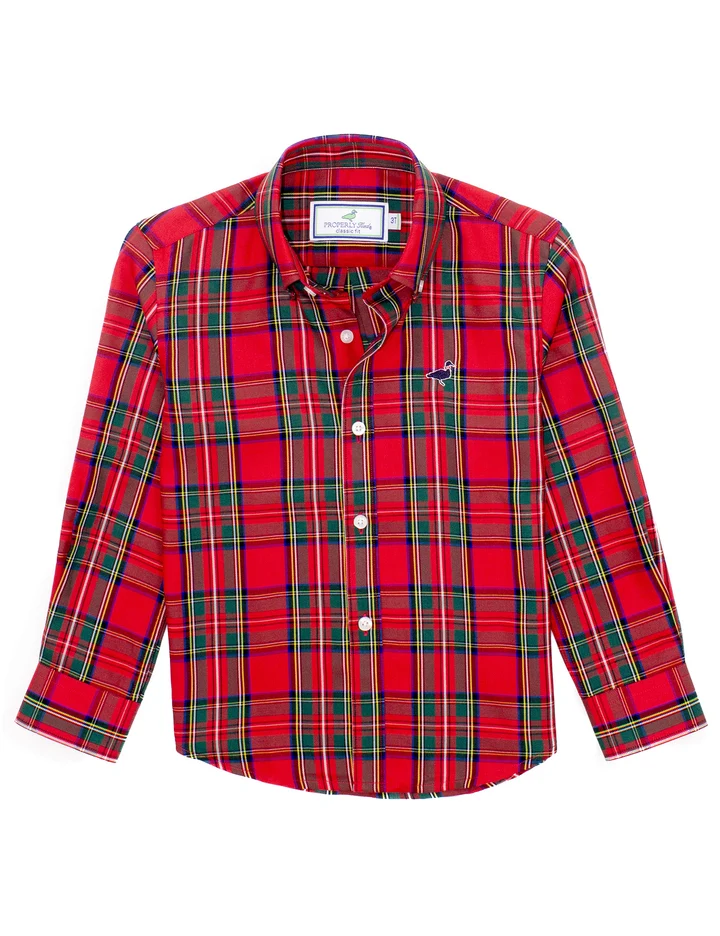 Boys Seasonal Sportshirt | Yuletide