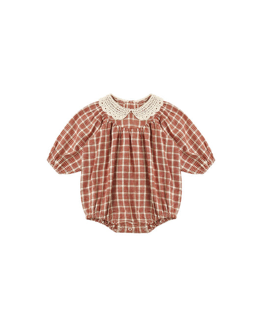 HEIDI ROMPER || VINTAGE PLAID