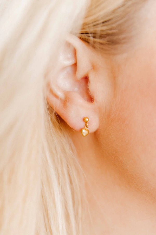 Screwback Stud Earrings | Millie Heart