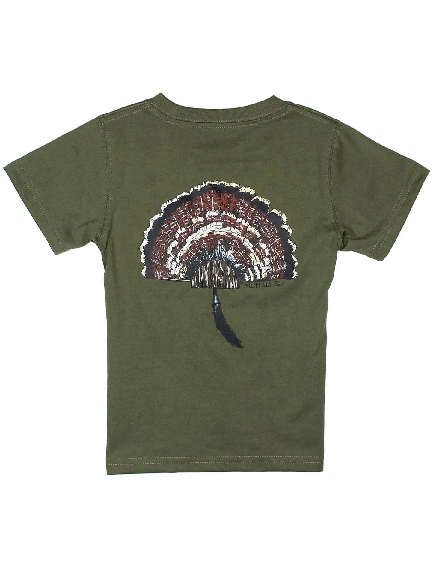 Boys Turkey Mount SS Tee | Olive