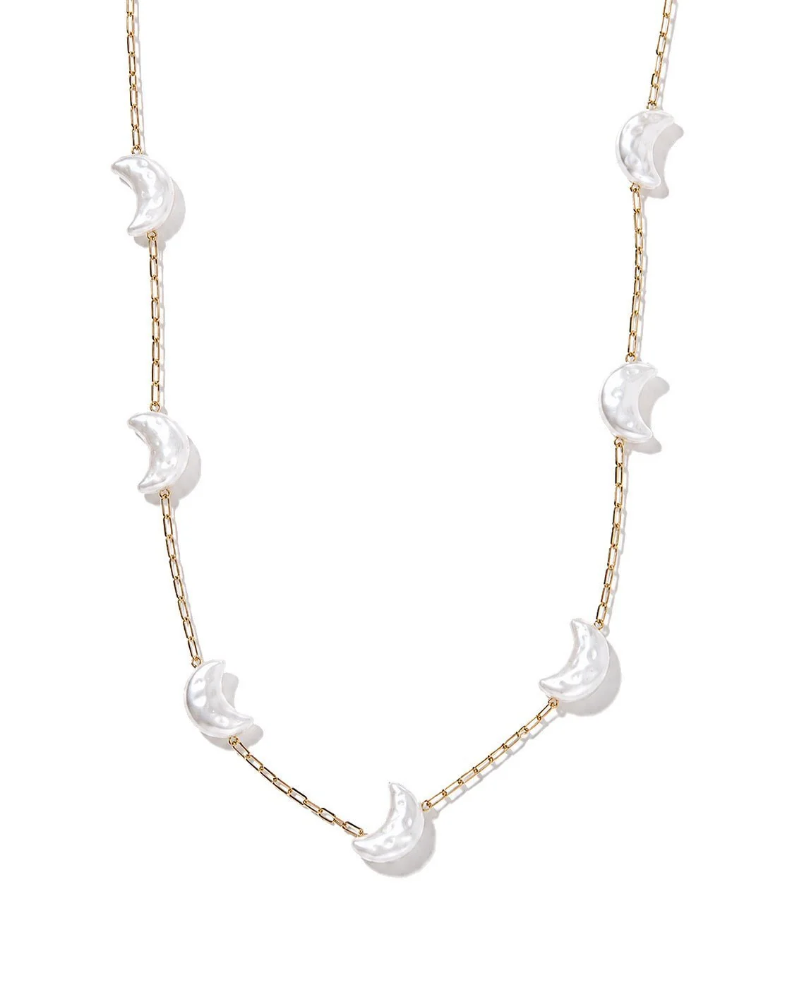 Birdie Moon Pearl Necklace