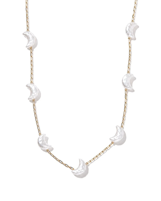 Birdie Moon Pearl Necklace
