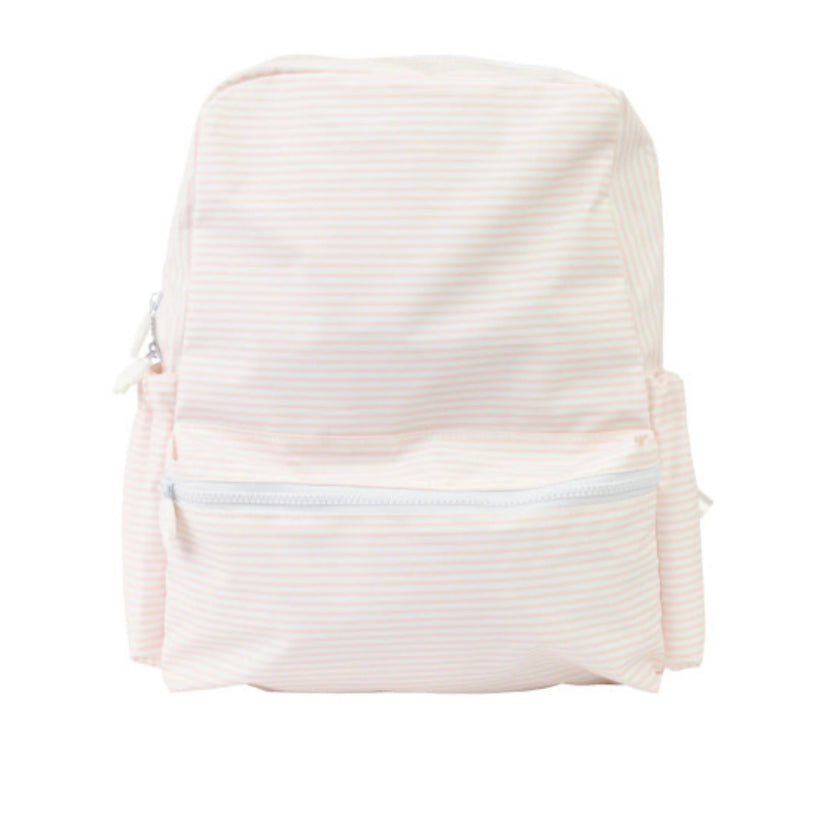 The Backpack Small | Pink Stripe