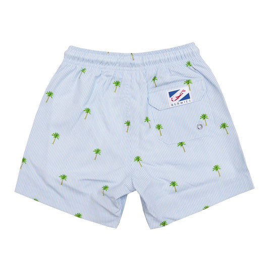 Boys Swim Trunk | Palm Stripes