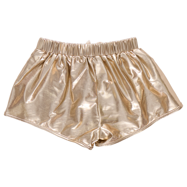 Girls Millie Metallic Short | Gold