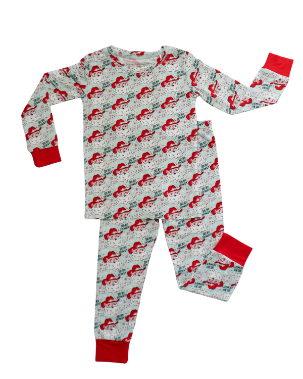 Loungewear Set || Ho Ho Howdy Blue