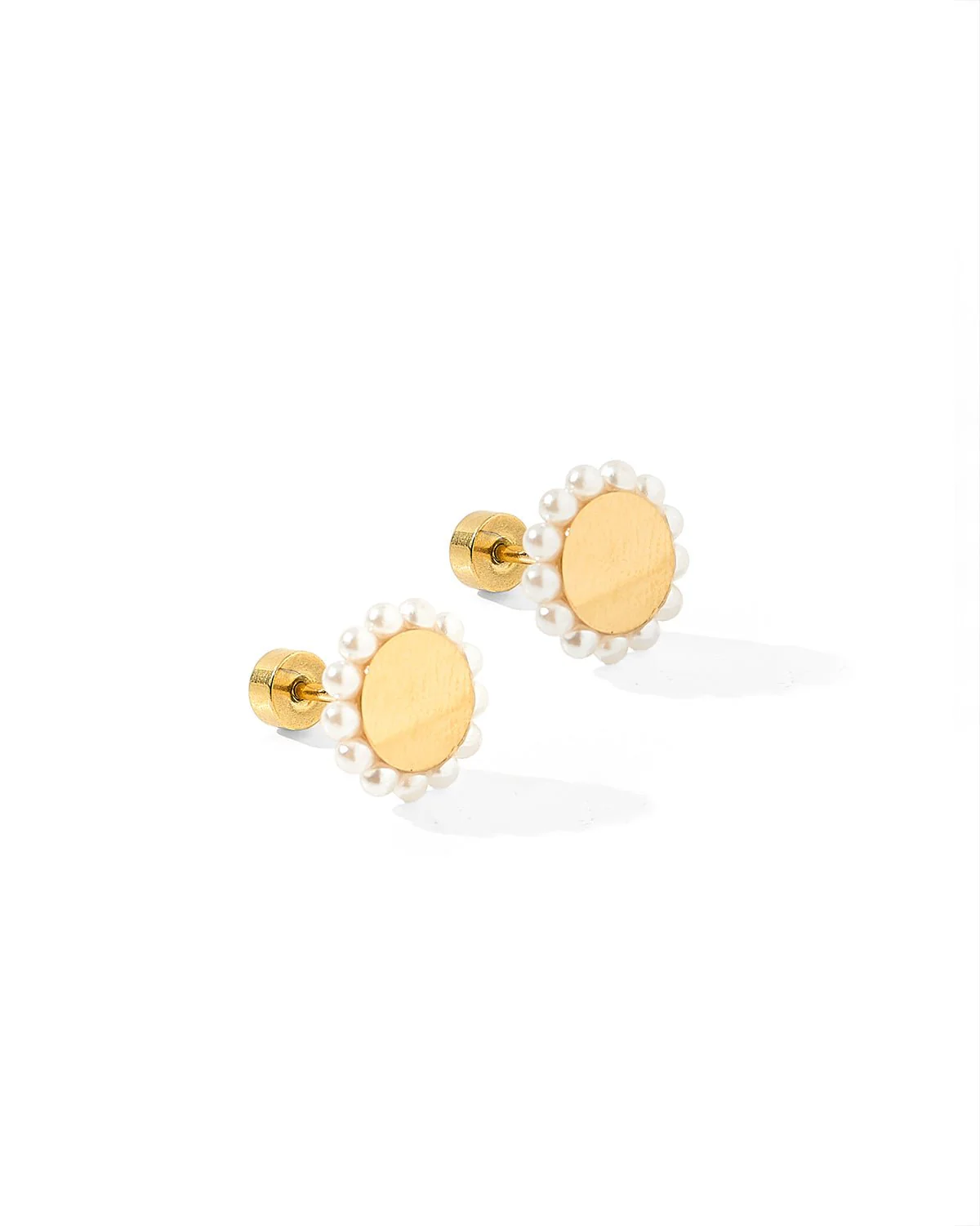 Screwback Stud Earrings| Alice Pearl