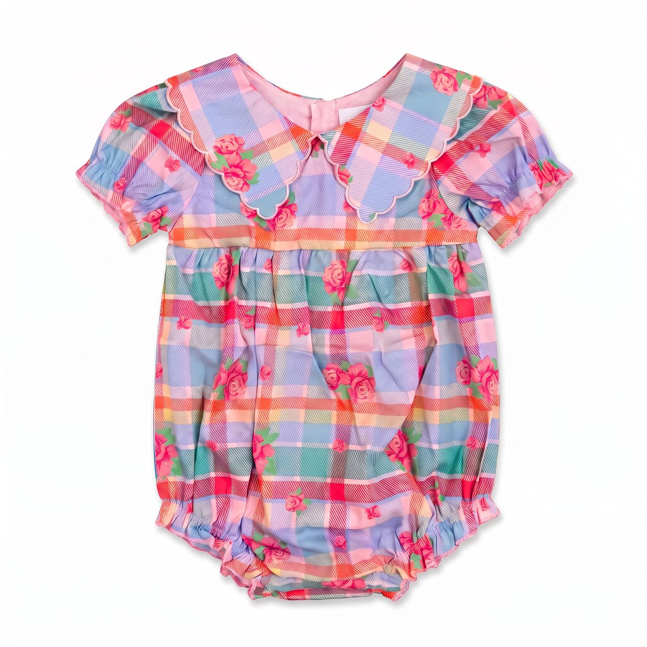 Conley Bubble | Rosette Plaid w Florals
